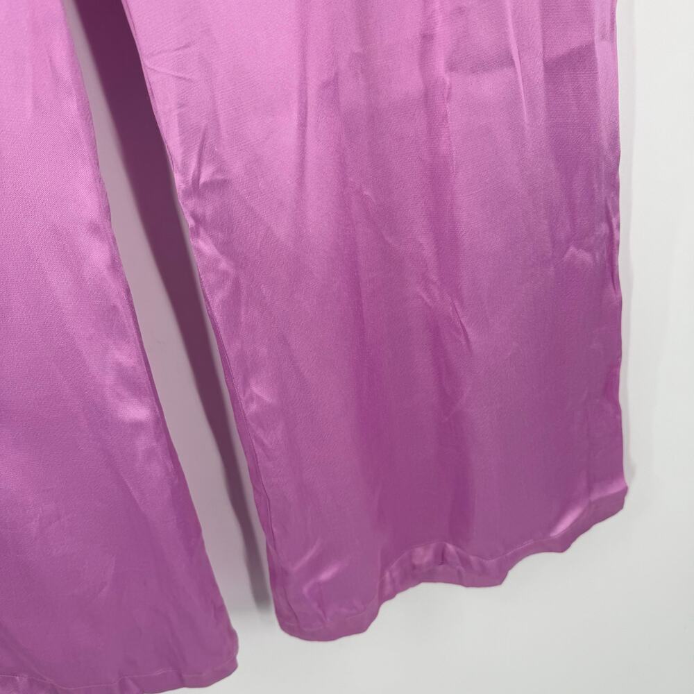 Corey Lynn Calter Pants Size Large Anthropologie Petra Trousers Wide Leg Lilac - Picture 15 of 16